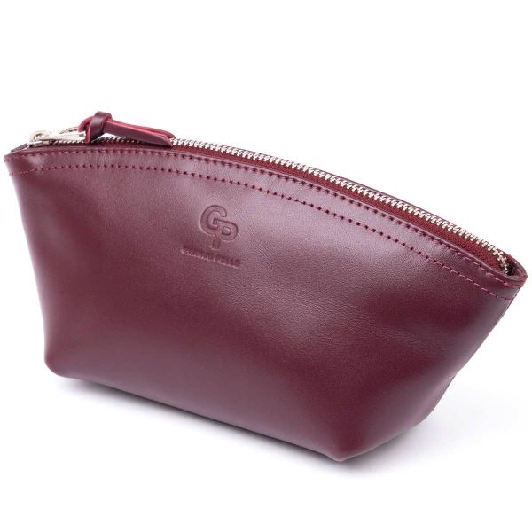 Женская косметичка из кожи Amelin Grande Pelle 11300 сливовая