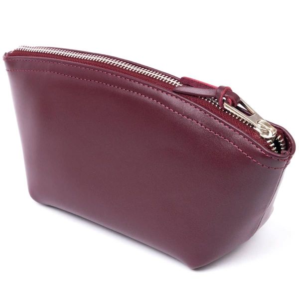 Женская косметичка из кожи Amelin Grande Pelle 11300 сливовая