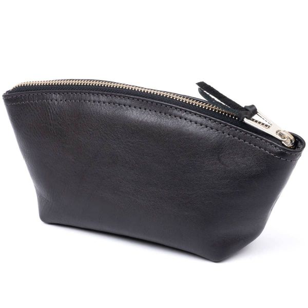 Женская косметичка из кожи Amelin Grande Pelle 11302 черная