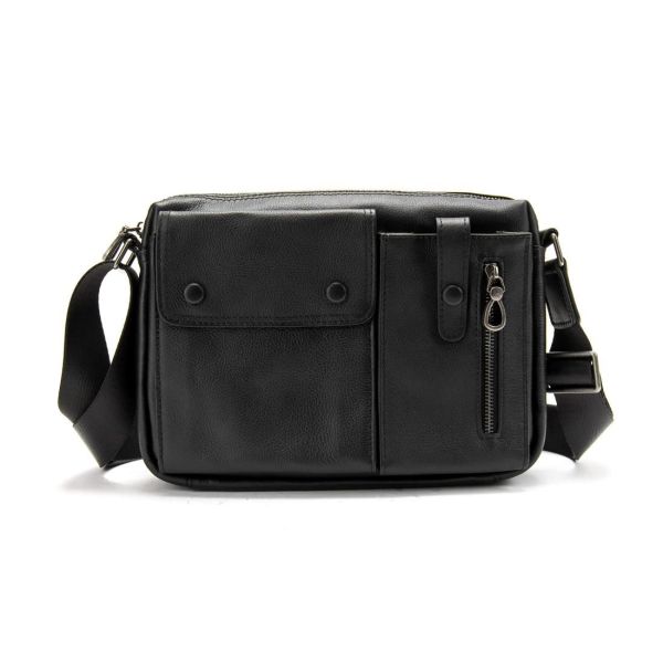 Шкіряна сумка через плече горизонтальна Tiding Bag 1628A
