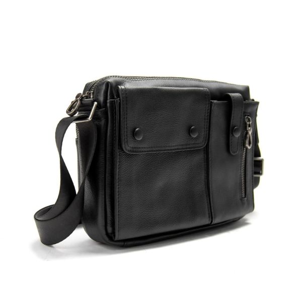 Шкіряна сумка через плече горизонтальна Tiding Bag 1628A