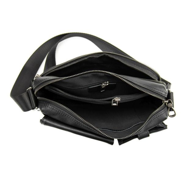 Шкіряна сумка через плече горизонтальна Tiding Bag 1628A