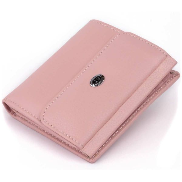 Маленький кошелек с автономной монетницей женский ST Leather 19265 розовый