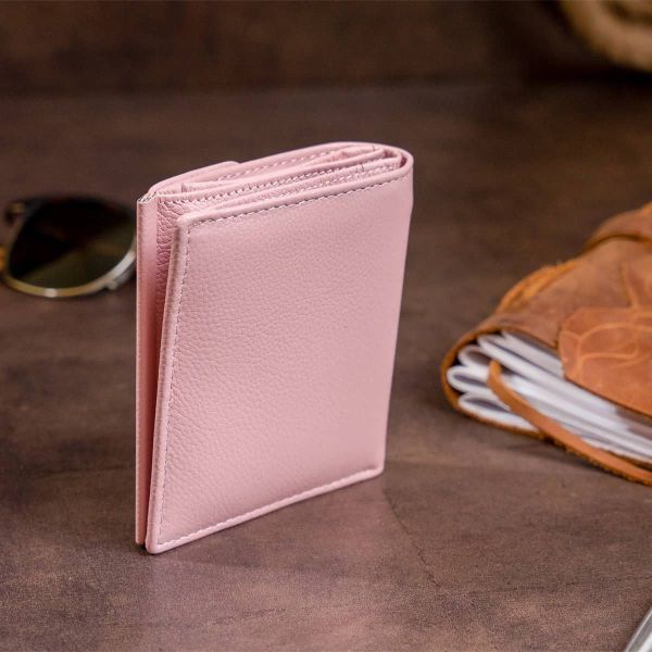 Маленький кошелек с автономной монетницей женский ST Leather 19265 розовый