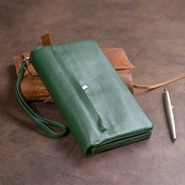 Клатч зі шкіри жіночий ST Leather 19320 зелений