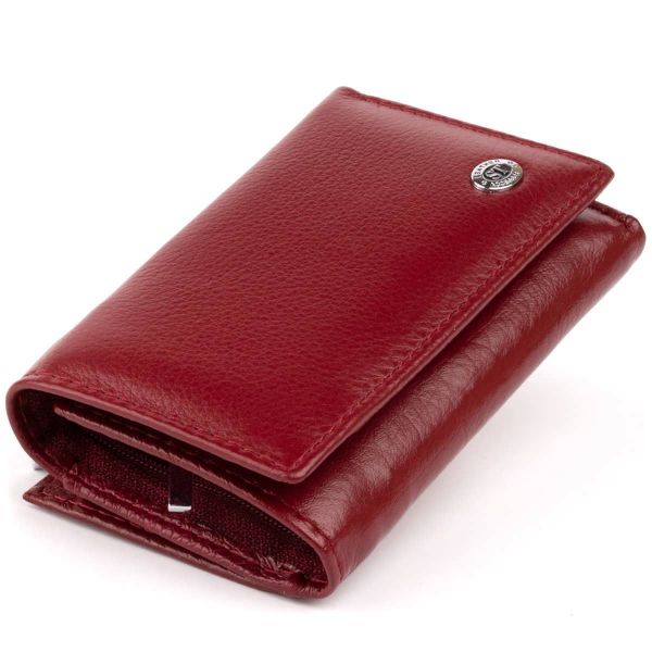 Горизонтальне портмоне зі шкіри жіноче ST Leather 19333 Бордове