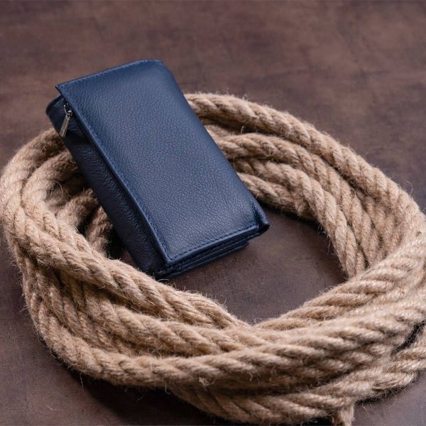 Гаманець горизонтальний з монетчиком на блискавці унісекс ST Leather 19360 синій