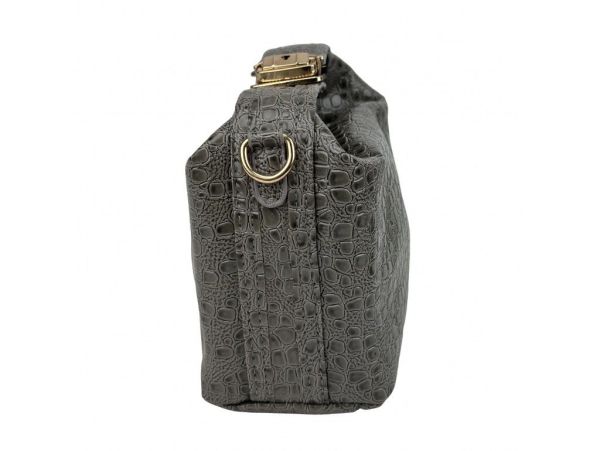 Маленька сумка з екошкіри Lilly P2-86145G сіра