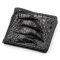 Портмоне з натуральної шкіри крокодила чорне CROCODILE LEATHER 18004