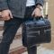 Чоловіча сумка для ноутбука й документів чорна SK N8256 Tiding Bag