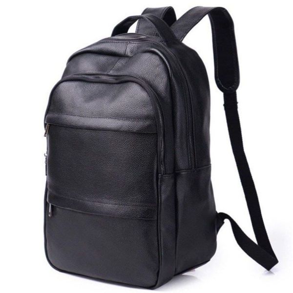Чоловічий рюкзак для ноутбука та документів з натуральної шкіри Tiding Bag B2-37342A чорний