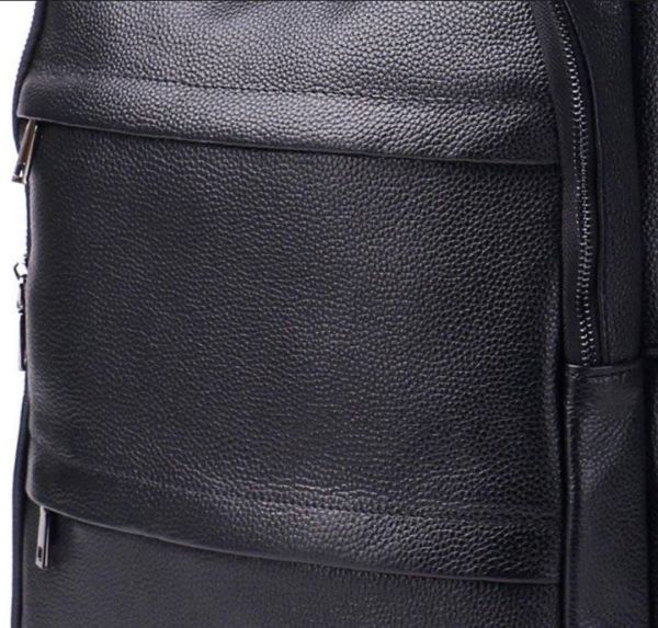 Чоловічий рюкзак для ноутбука та документів з натуральної шкіри Tiding Bag B2-37342A чорний