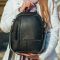 Жіночий шкіряний рюкзак міський чорний 73590 Tiding Bag