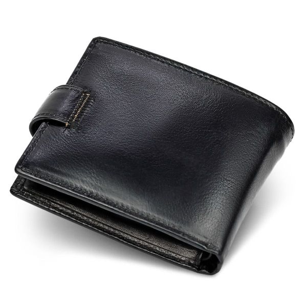 Чоловіче портмоне з натуральної шкіри ST Leather В104 чорне