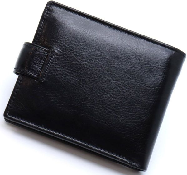 Стильне шкіряне портмоне ST Leather В 103 чорне
