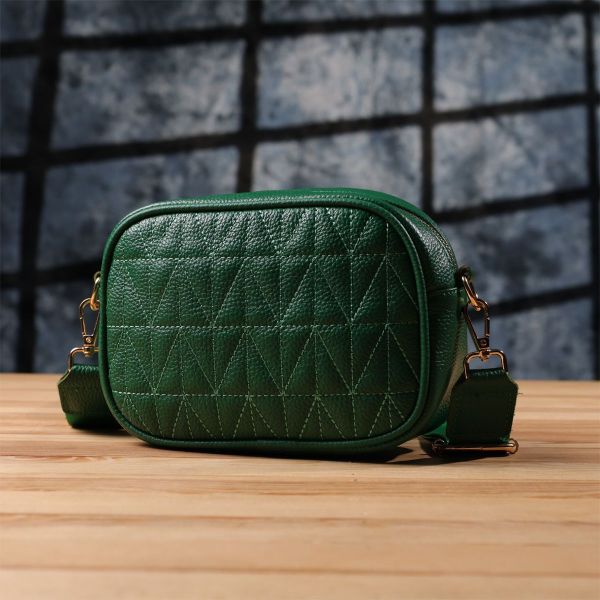 Цікава сумка для жінок з натуральної шкіри Vintage 22900 зелена