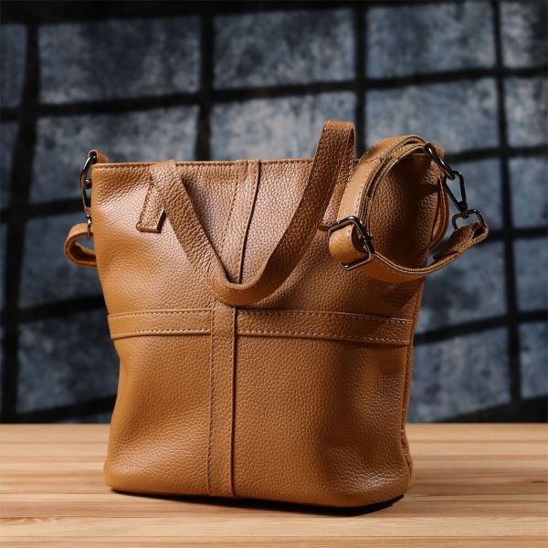 Стильна жіноча сумка з натуральної шкіри Vintage 22994 руда