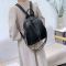 Рюкзак жіночий чорний шкіряний з ременем 35538 Tiding Bag