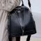 Рюкзак жіночий чорний шкіряний з ременем 35538 Tiding Bag