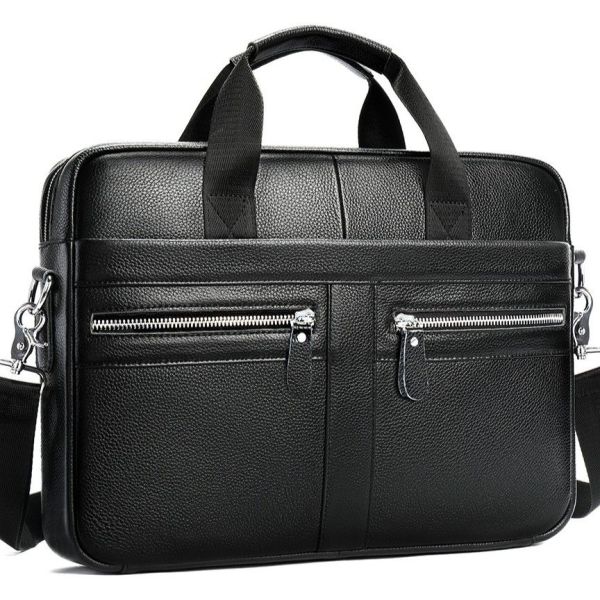 Чоловіча сумка для ноутбука й документів чорна SK N8256 Tiding Bag