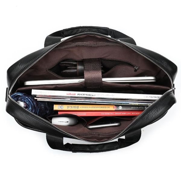 Чоловіча сумка для ноутбука й документів чорна SK N8256 Tiding Bag