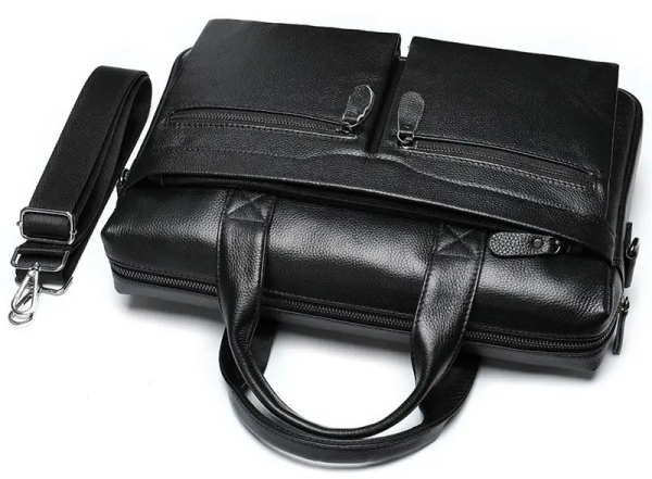 Чоловіча сумка для ноутбука й документів чорна SK N76955 Tiding Bag