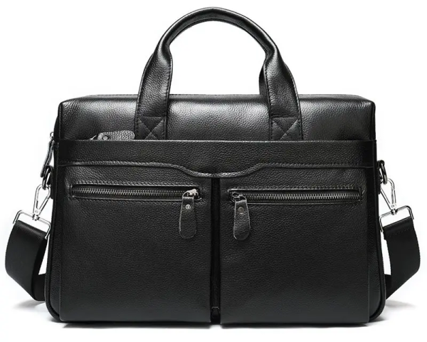 Чоловіча сумка для ноутбука й документів чорна SK N76955 Tiding Bag