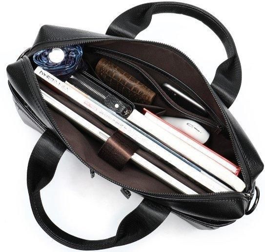 Чоловіча сумка для ноутбука й документів чорна SK N76955 Tiding Bag