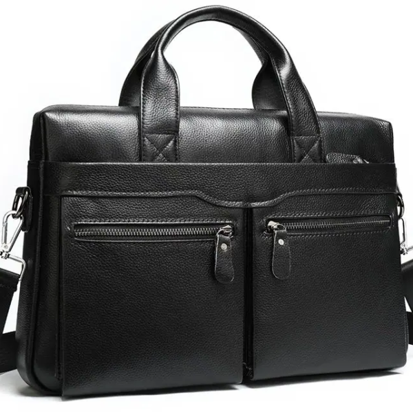 Чоловіча сумка для ноутбука й документів чорна SK N76955 Tiding Bag