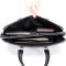 Шкіряна чоловіча ділова сумка-портфель чорна Tiding Bag 30987