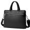 Шкіряна чоловіча ділова сумка-портфель чорна Tiding Bag 30987