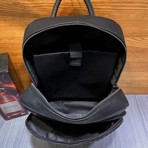 Рюкзак чоловічий шкіряний міський для ноутбука та документів Tiding Bag 13292 чорний