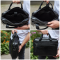 Чоловічий шкіряний діловий портфель для ноутбука чорний TD-23995 Tiding Bag