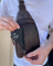 Чоловічий слінг 17х30х6  зі шкіри крейзі хорс для телефону Tiding Bag 6349 коричневий