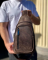 Чоловічий слінг 17х30х6  зі шкіри крейзі хорс для телефону Tiding Bag 6349 коричневий