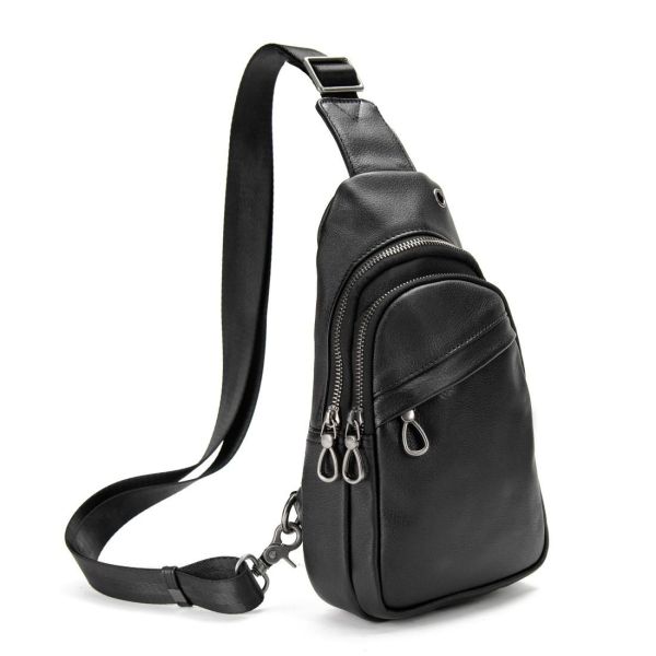 Слінг гладкий шкіряний TIDING BAG 8007A