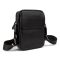 Чоловіча міні-сумка через плече шкіряна Tiding Bag 8019A чорна