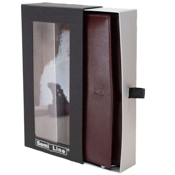 Гаманець жіночий шкіряний Semi Line RFID Dark Red (P8264-2)
