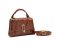 Каркасне невелике кросбоді з еко-шкіри Lilly P2-17068985C коричневе