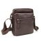 Месенджер класичний в гладкій шкірі коричневий Tiding Bag 8717C коричневий