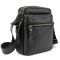 Месенджер в гладкій шкірі чорний Tiding Bag 8718A чорний