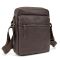 Месенджер в гладкій шкірі коричневий Tiding Bag 8718C коричневий