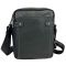 Сумка через плече чоловіча шкіряна Tiding Bag 8911A чорна
