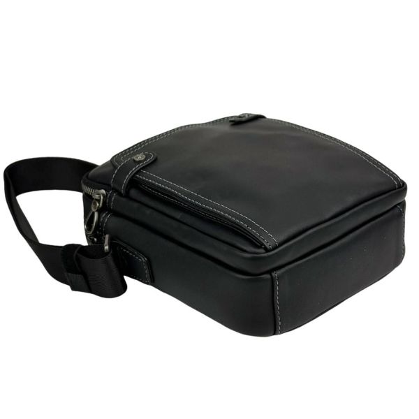 Сумка через плече чоловіча шкіряна Tiding Bag 8911A чорна