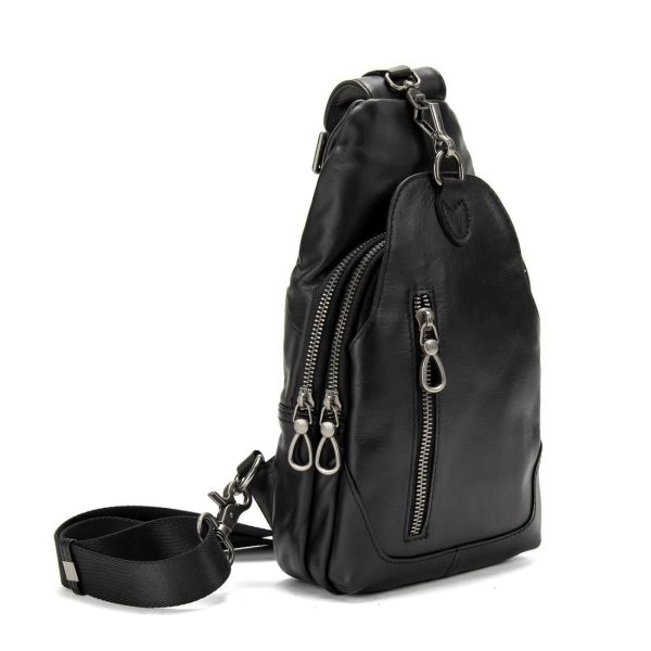 Слінг із замком шкіряний TIDING BAG A0011A
