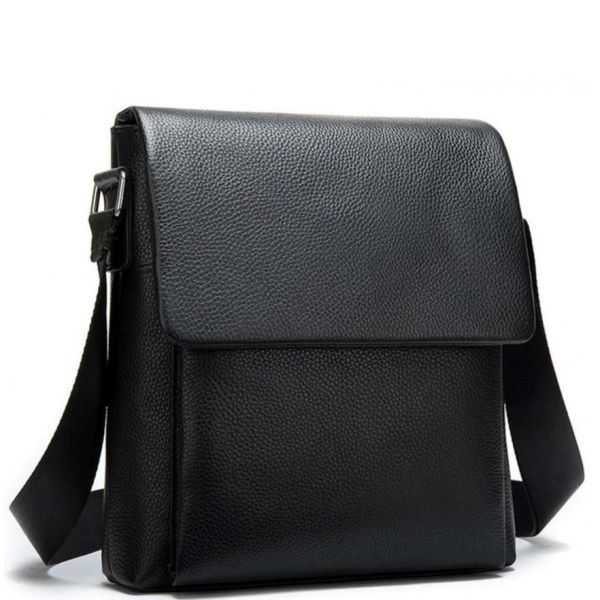 Чоловіча якісна шкіряна сумка через плече Tiding Bag A25-1278A