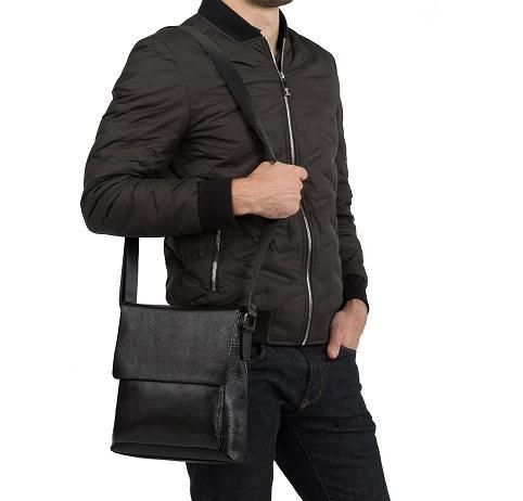 Чоловіча якісна шкіряна сумка через плече Tiding Bag A25-1278A