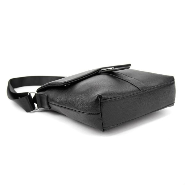 Мессенджер чорний шкіряний TIDING BAG A25-8805A