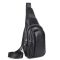 Чоловік шкіряний чорний слінг на плече Tiding Bag A25F-6601A