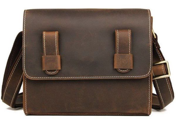 Сумка мужская-почтальон в винтажной коже 14980 Vintage коричневая Сумка мужская-почтальон в винтажной коже 14980 Vintage коричневая